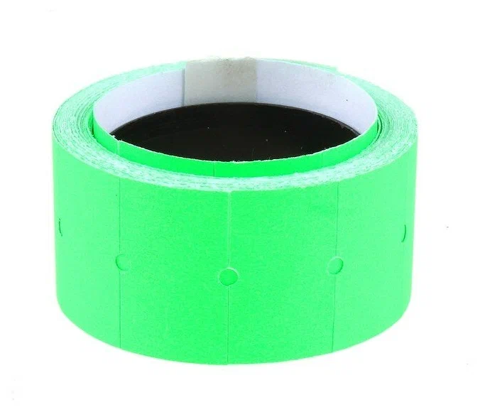 Ценник для пистолета цветной зеленый